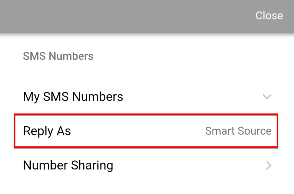 SMS Numbers Page ReachUC