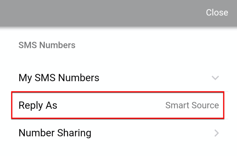 SMS Numbers Page ReachUC