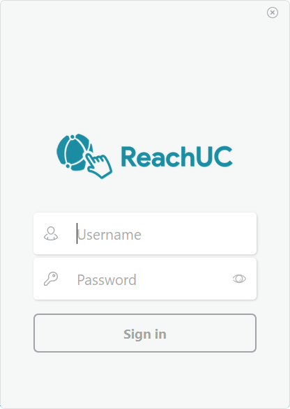 ReachUC Native Login Screen